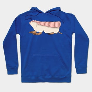 Pink fairy armadillo cartoon illustration Hoodie